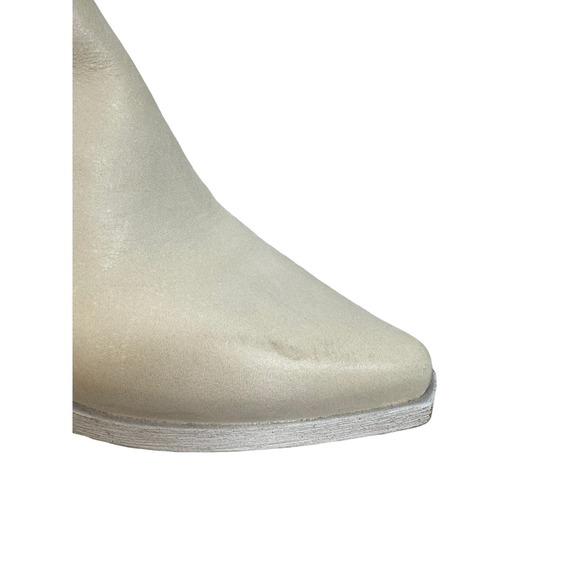 NEW FREE PEOPLE Bren Textile Slouch Boots Size 36.5 6.5  Cream Leather FALL - Picture 7 of 11